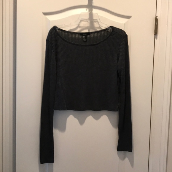 Forever 21 Sweaters - Charcoal crop sweater cute w/jeans,winters coming!